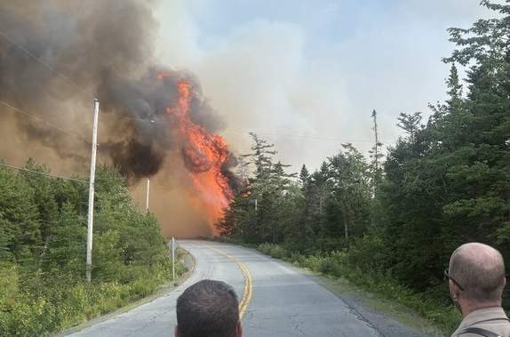Nova Scotia crews battle out-of-control wildfire near Halifax