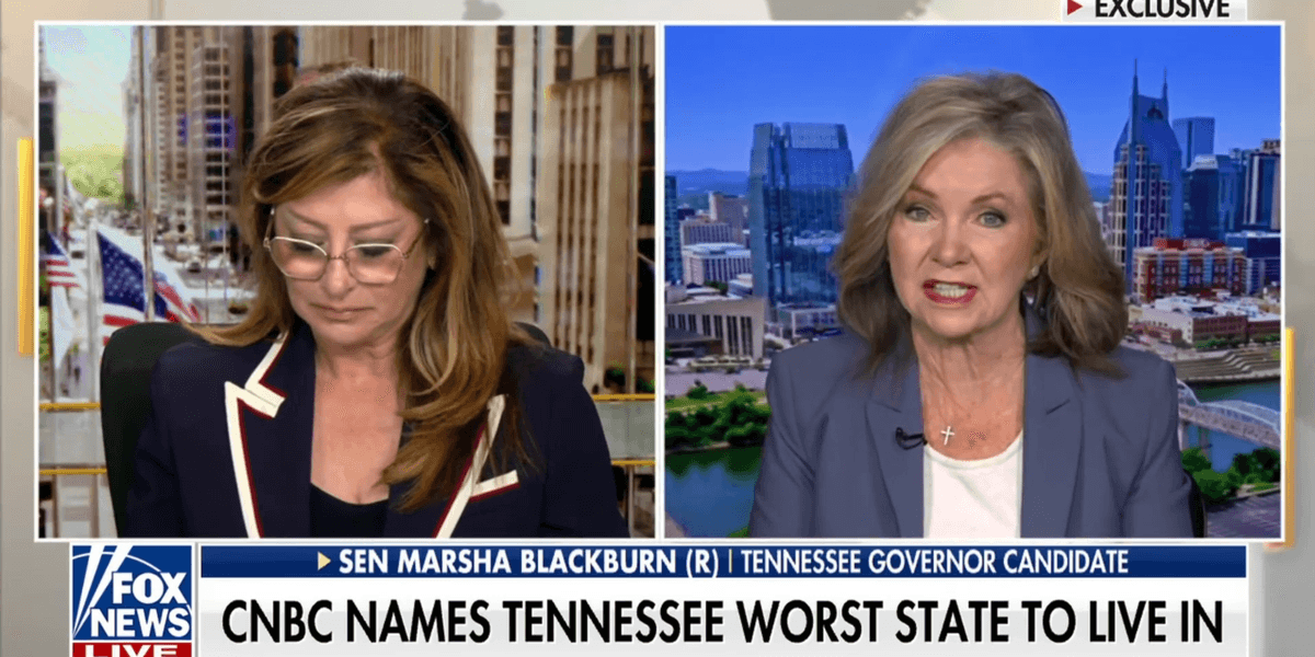 Sen. Marsha Blackburn Dismisses CNBC Report Ranking Tennessee as Worst State for 2026