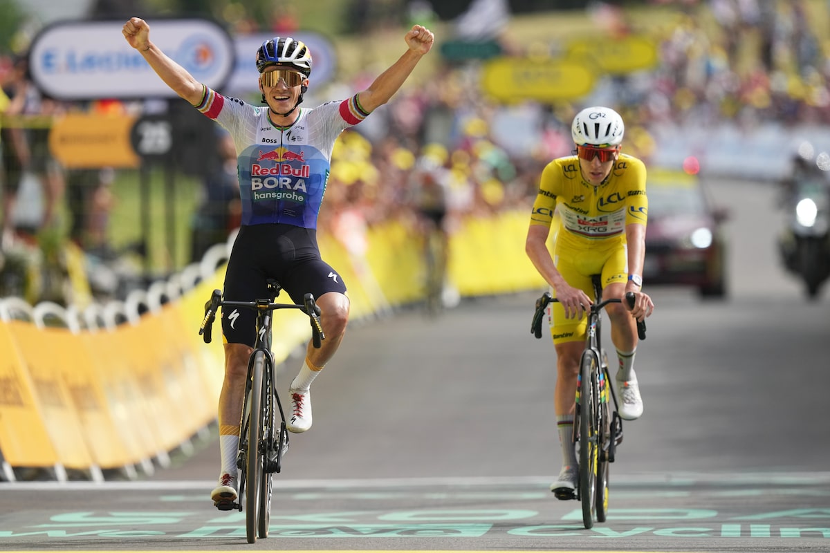Evenepoel wins Tour de France stage 15 as Pogacar maintains overall lead