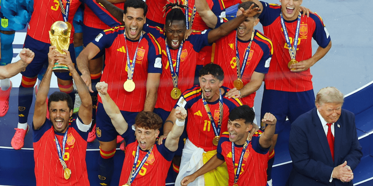 Spain removes Trump from World Cup celebration photo amid global mockery