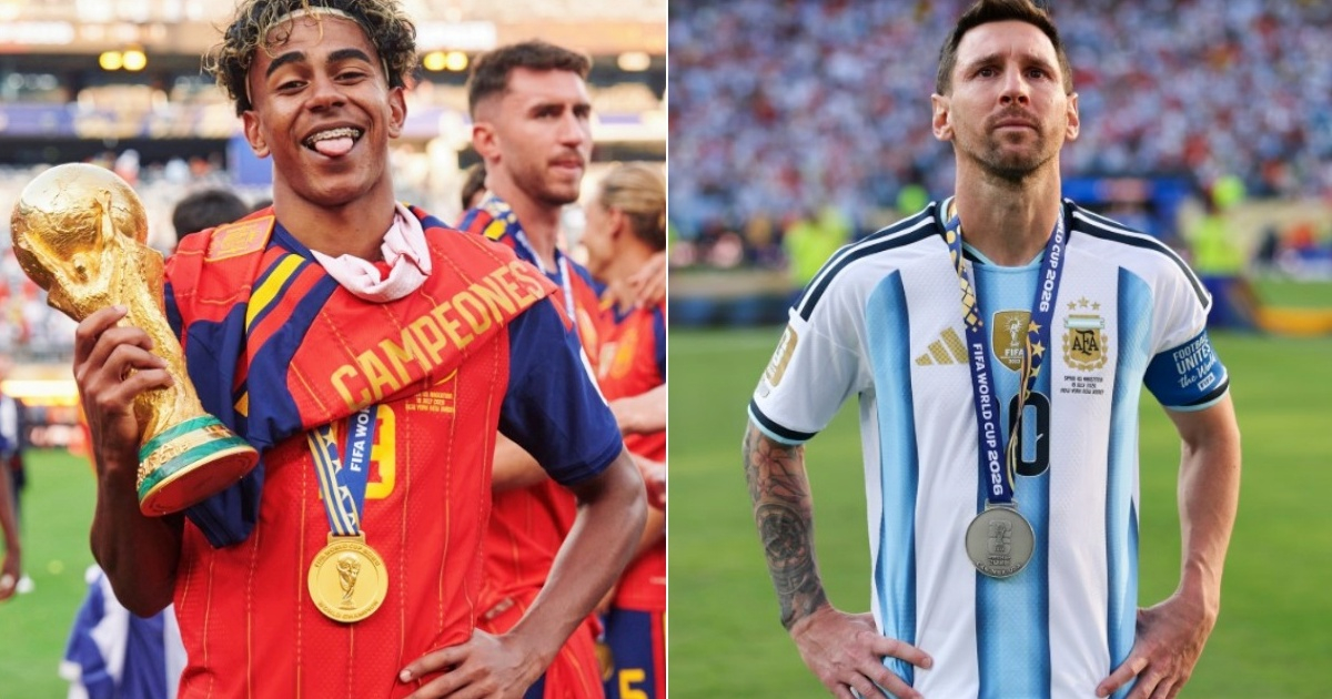 El abrazo simbólico entre Lamine Yamal y Messi tras la victoria de España en el Mundial 2026