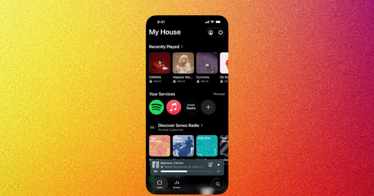 Sonos mejora su aplicación con nueva navegación y controles de volumen