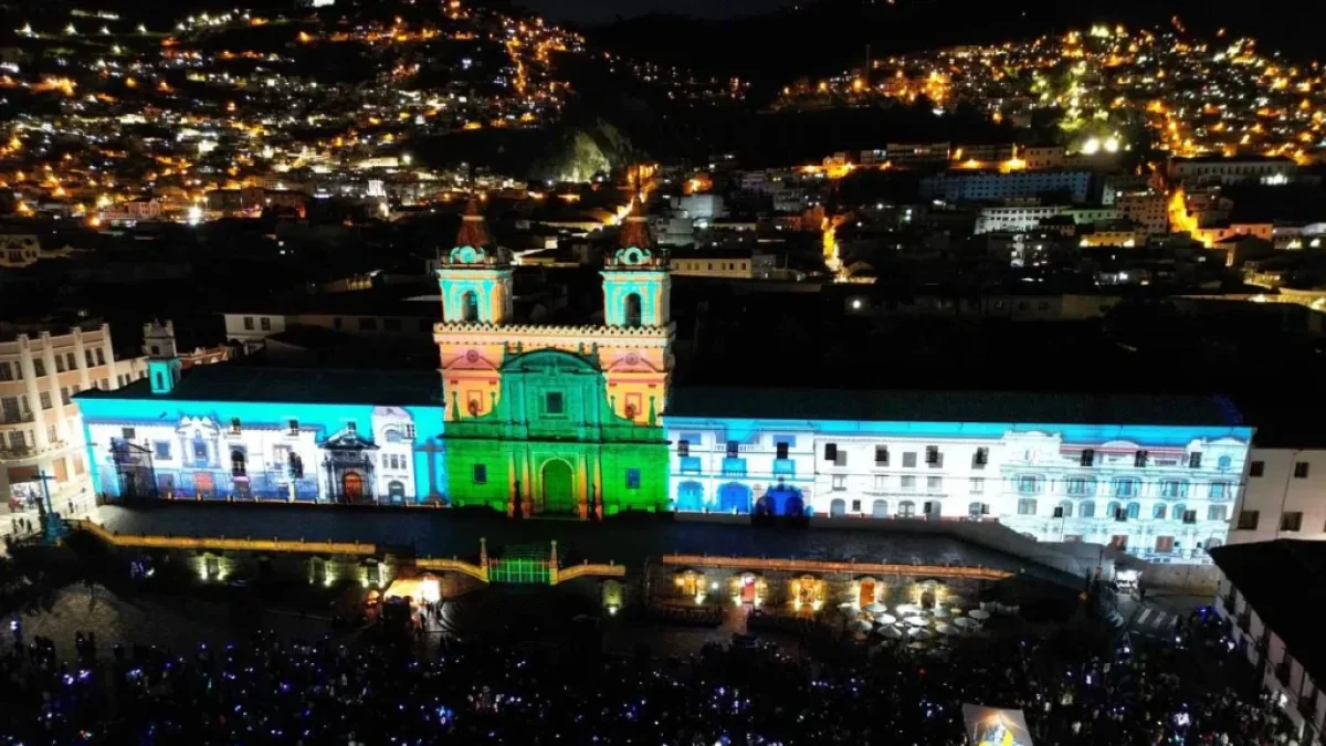 Festival de Mapping 2026 ilumina el Centro Histórico de Quito con videomapping