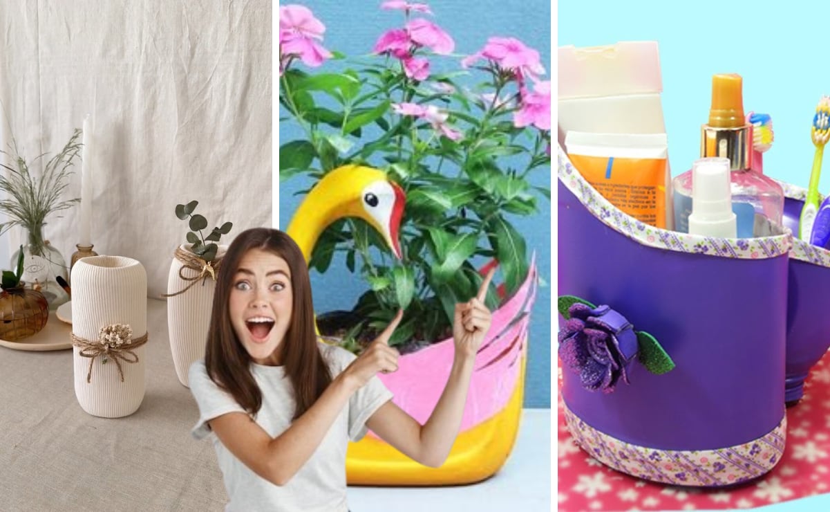 Reutiliza envases de suavizante para crear cestos decorativos