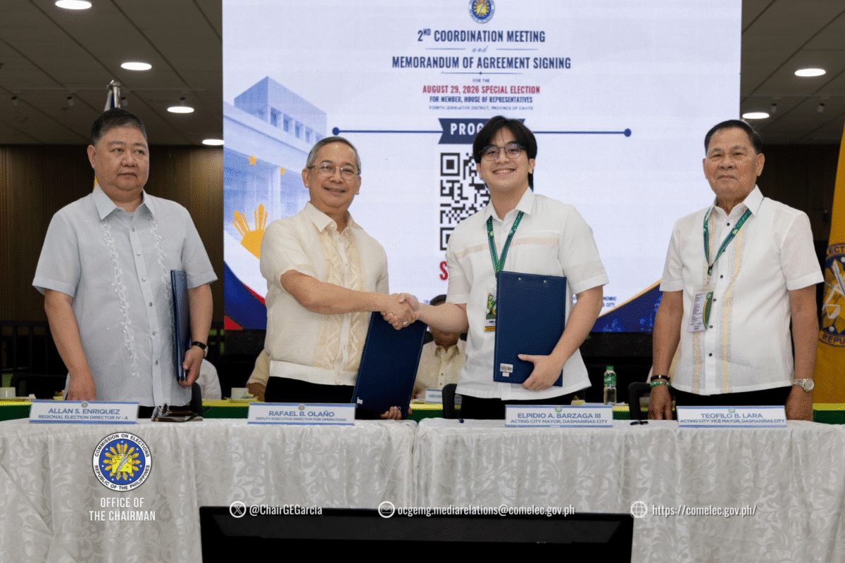 Dasmariñas City provides P50 million to Comelec to help fund August 29 special congressional elections