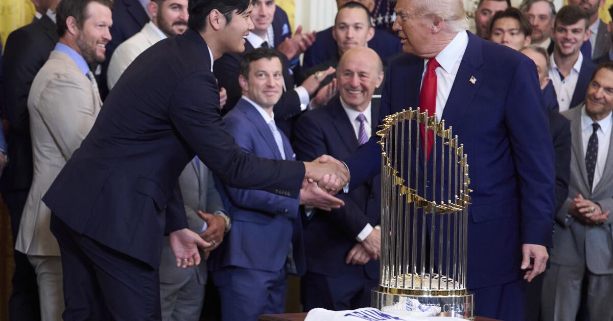 Dodgers' White House visit sparks debate over L.A. and Trump's policies