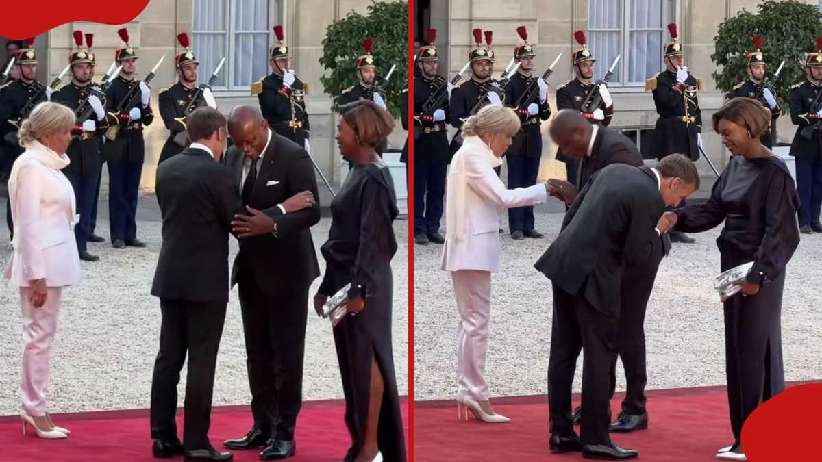 Macron's Courteous Gesture at Gabon's State Reception