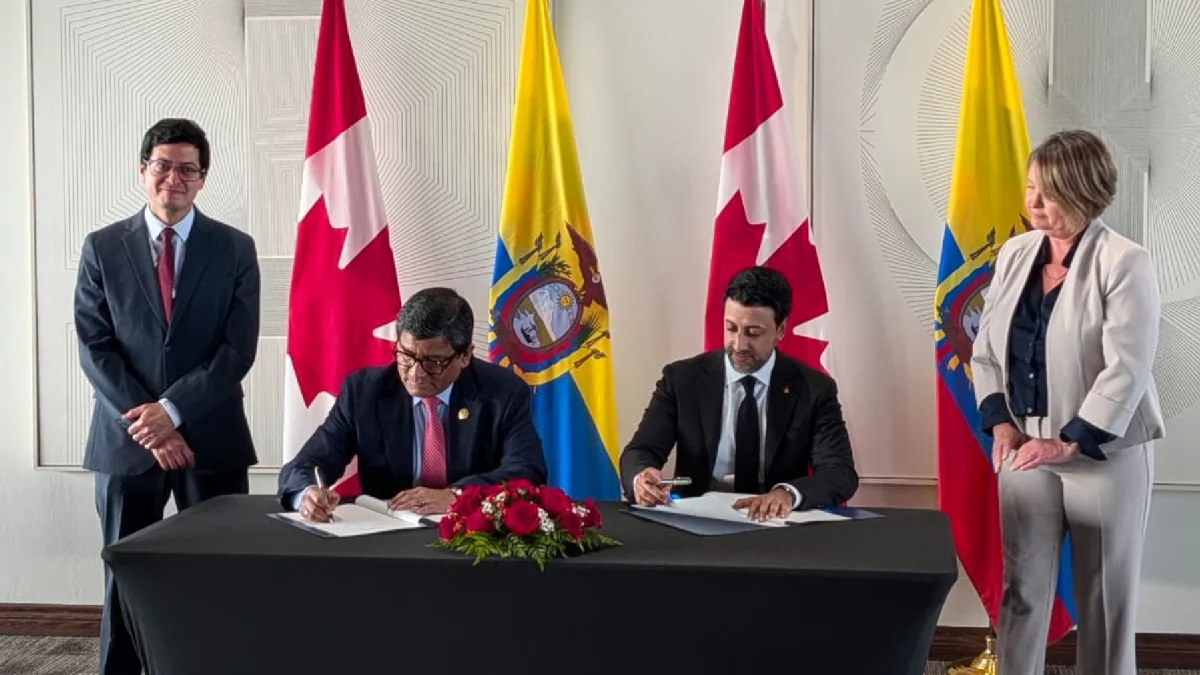 Ecuador y Canadá firman acuerdo comercial que beneficia a 600 productos ecuatorianos