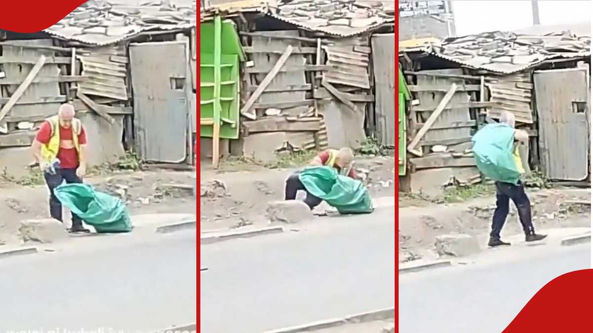 Foreign National Collects Plastic Bottles in Nairobi, Sparks Public Discussion