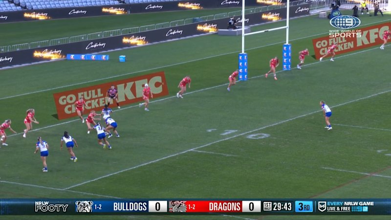 NRL player injured in collision during match against Dragons