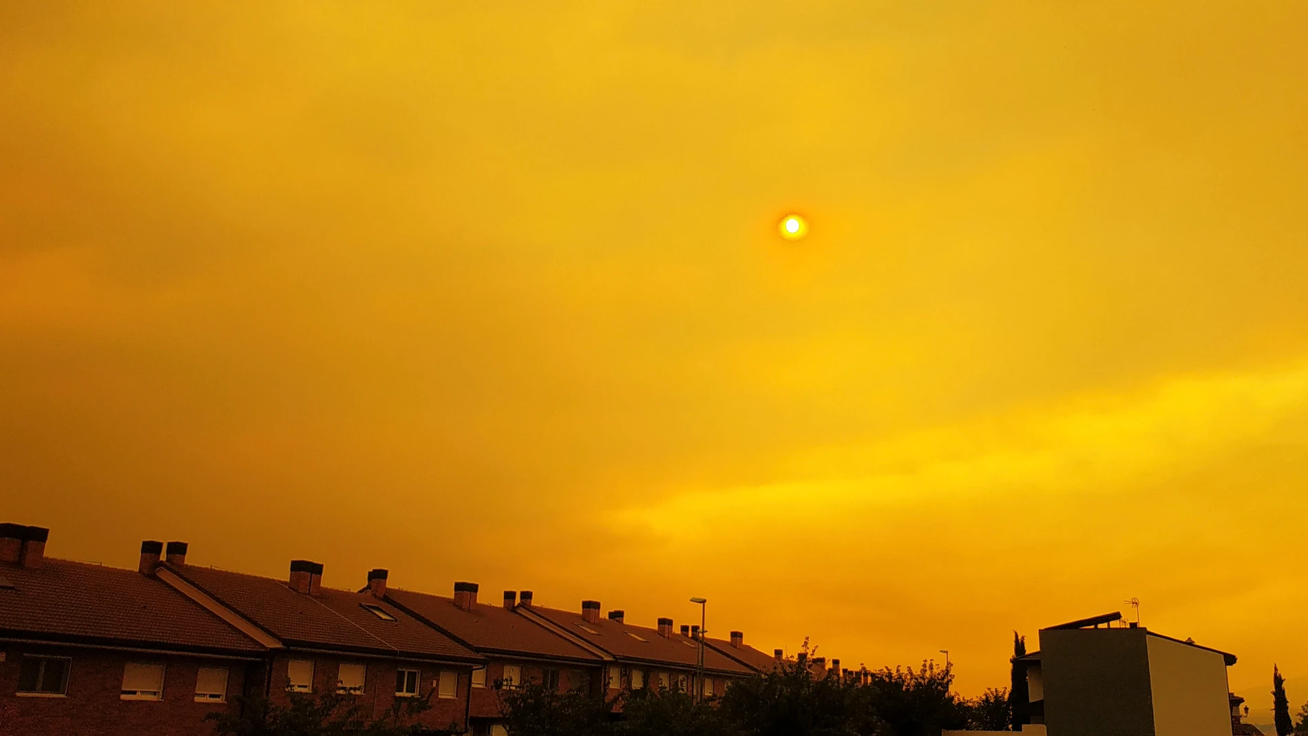 Madrid's Sky Affected by Forest Fires