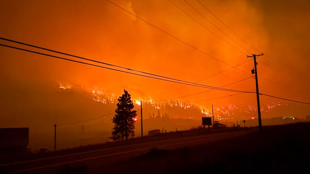 Two Wildfires Near Clinton, B.C., Merge, Disrupt Highway 97 and Force Evacuations