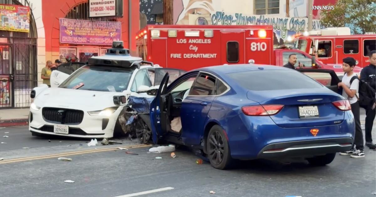 Waymo Vehicle Involved in Collision Leaving Several Injured Near Downtown Los Angeles