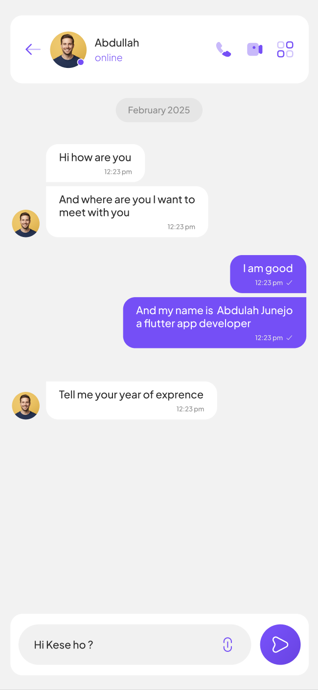 ChatLink chat screen