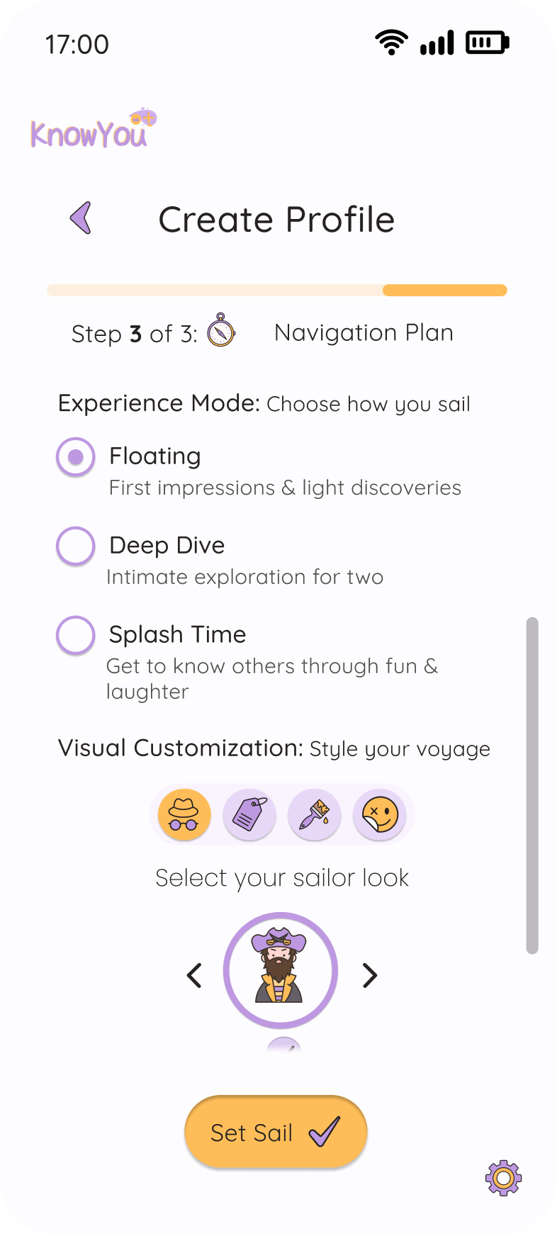 Before, mobile navigation plan