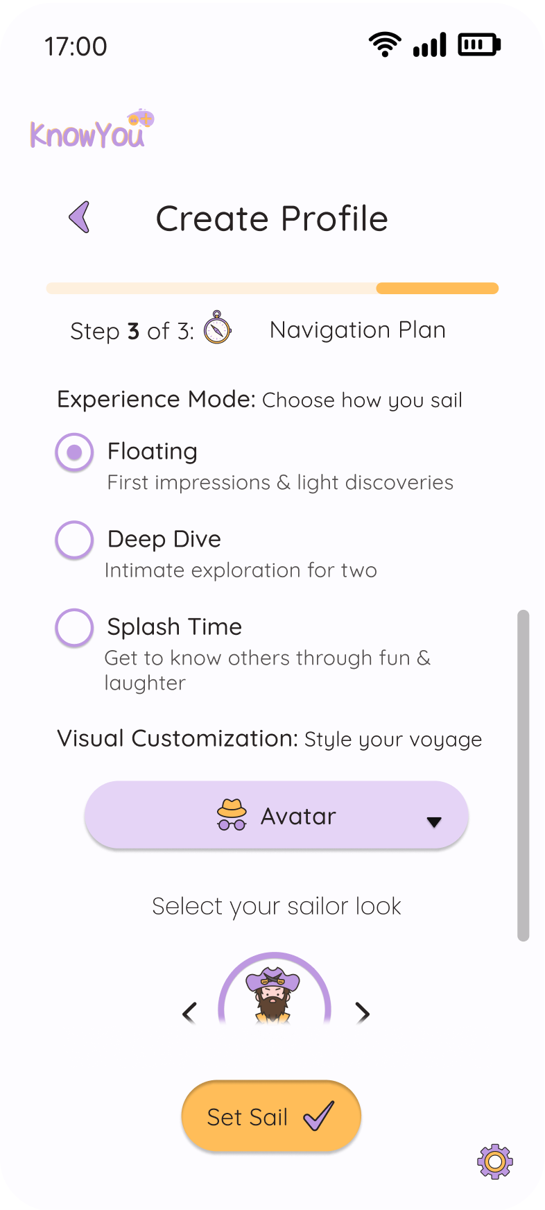 After, mobile navigation plan