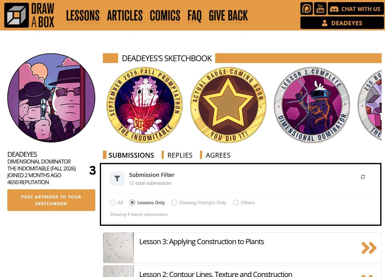 Submission filter