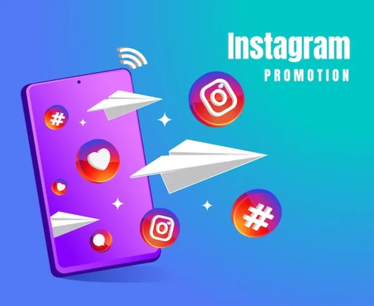 An interactive poster of Metatech Instagram marketing service