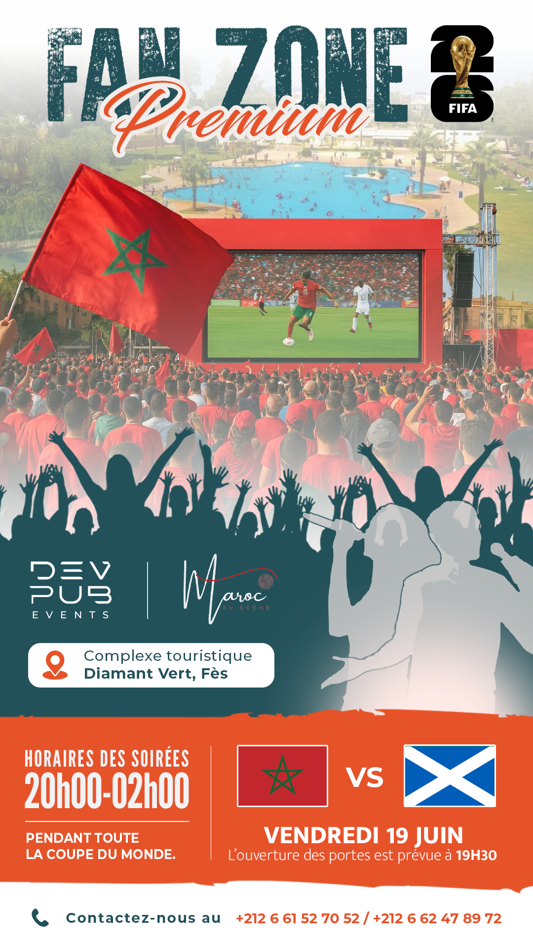 Fan Zone Premium — événement au Complexe Diamant Vert, Fès