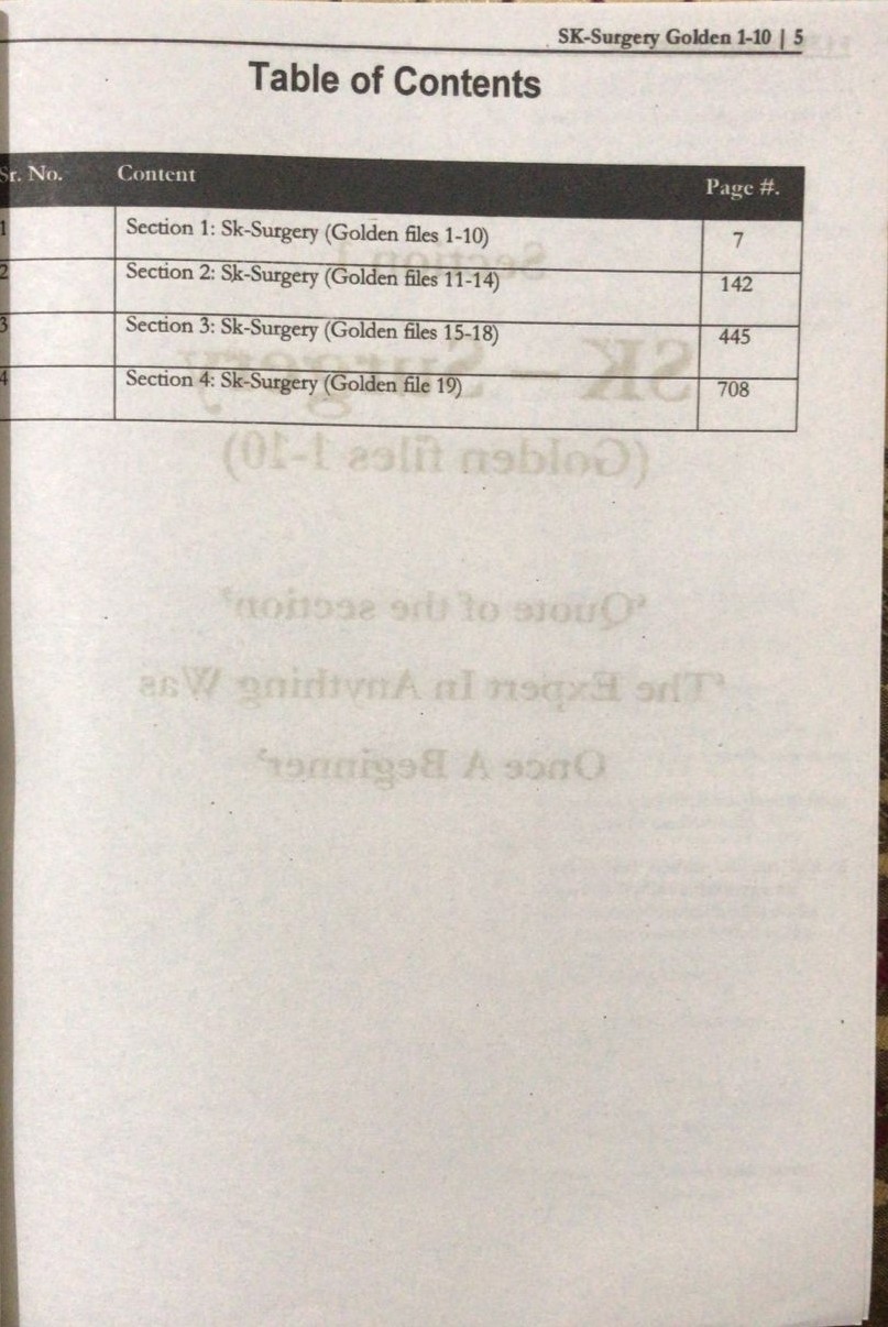 Sk Surgery Golden Files For FCPS-1| Latest Edition 1-19 - Image 2