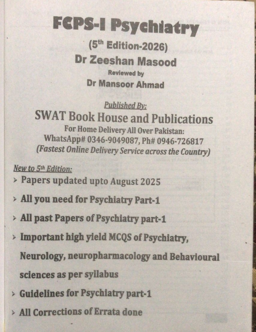 FCPS 1 PSYCHIATRY| LATEST 5TH EDITION 2026 - Image 3