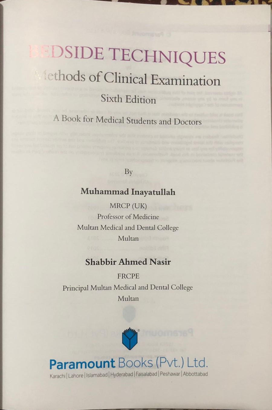 Bedside Techniques; Methods of Clinical Examination| Latest Edition - Image 2