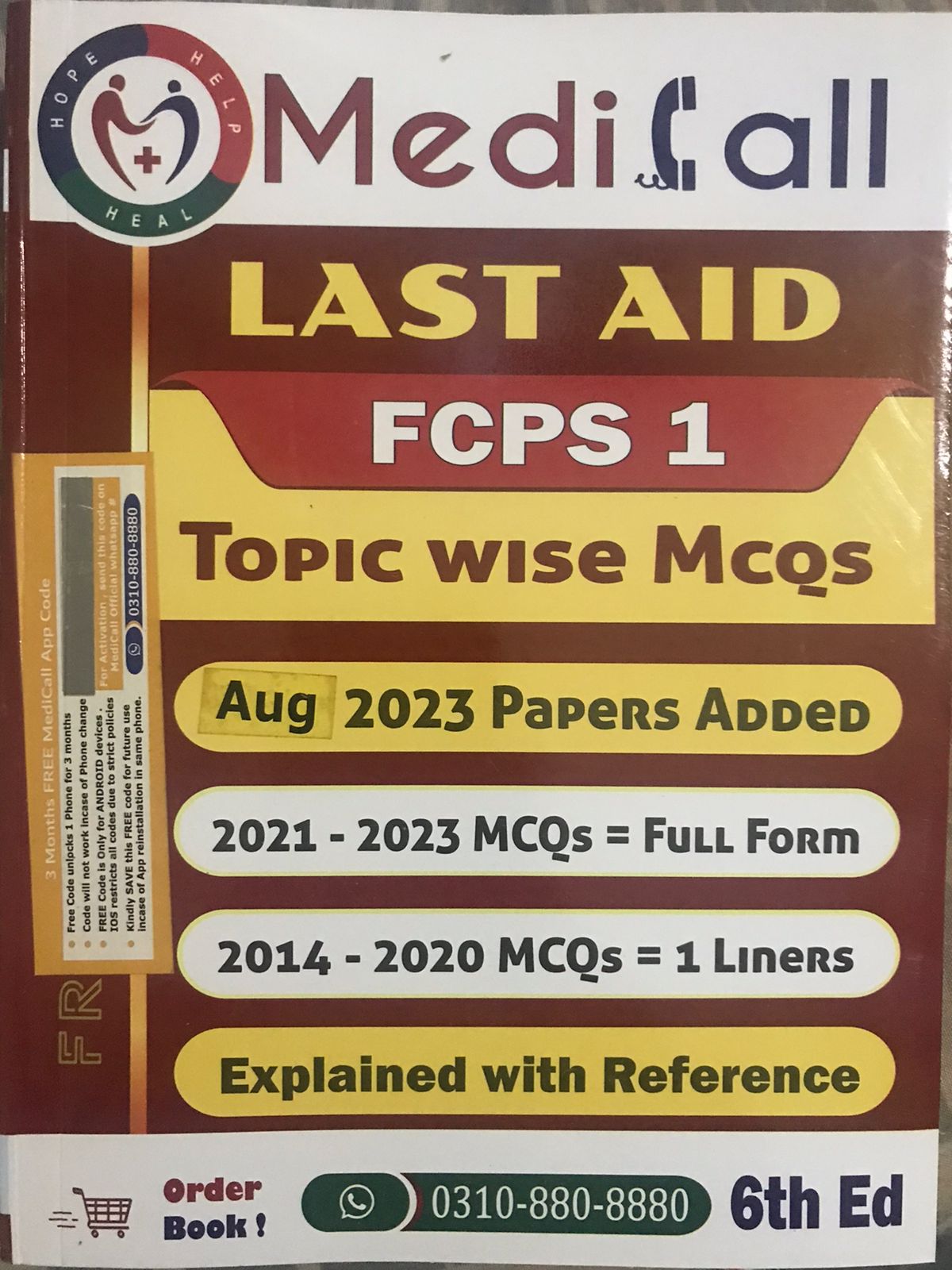 Medicall Last Aid FCPS 1; Topic Wise MCQs| Latest Edition - Image 2