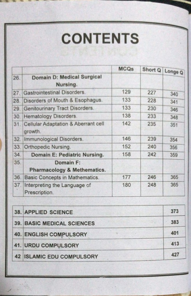 Fsc Nursing Technique; Model Papers| Latest Edition - Image 3