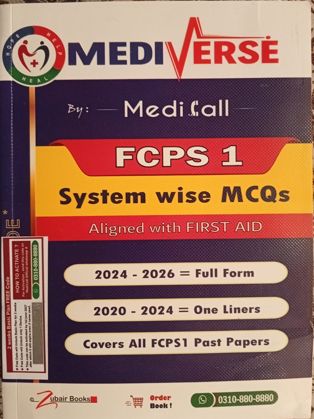 MEDIVERSE MediCall FCPS-1; SYSTEM Wise MCQs| LATEST EDITION