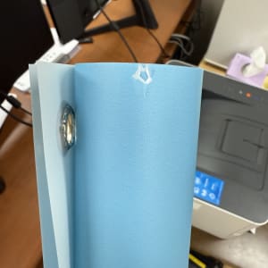 25주년 행사 홍보물 파손