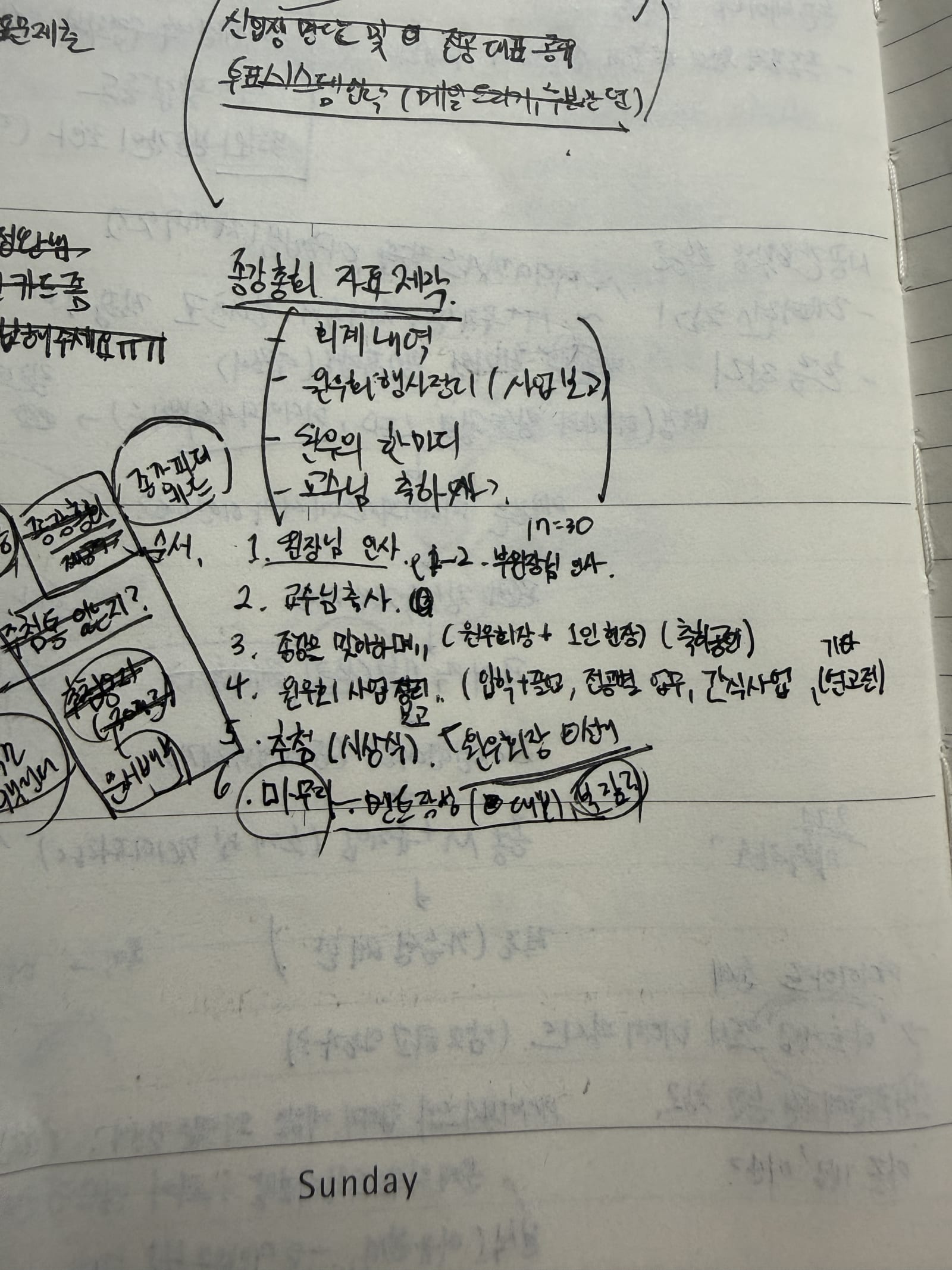 종강총회 메모