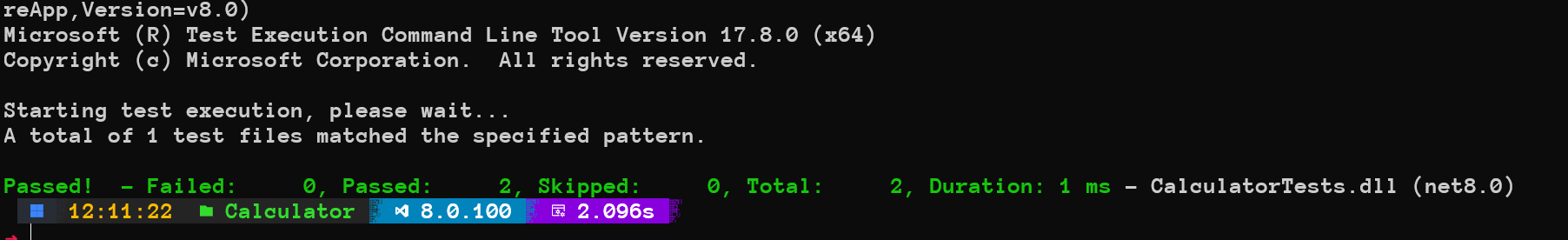 Test pass
