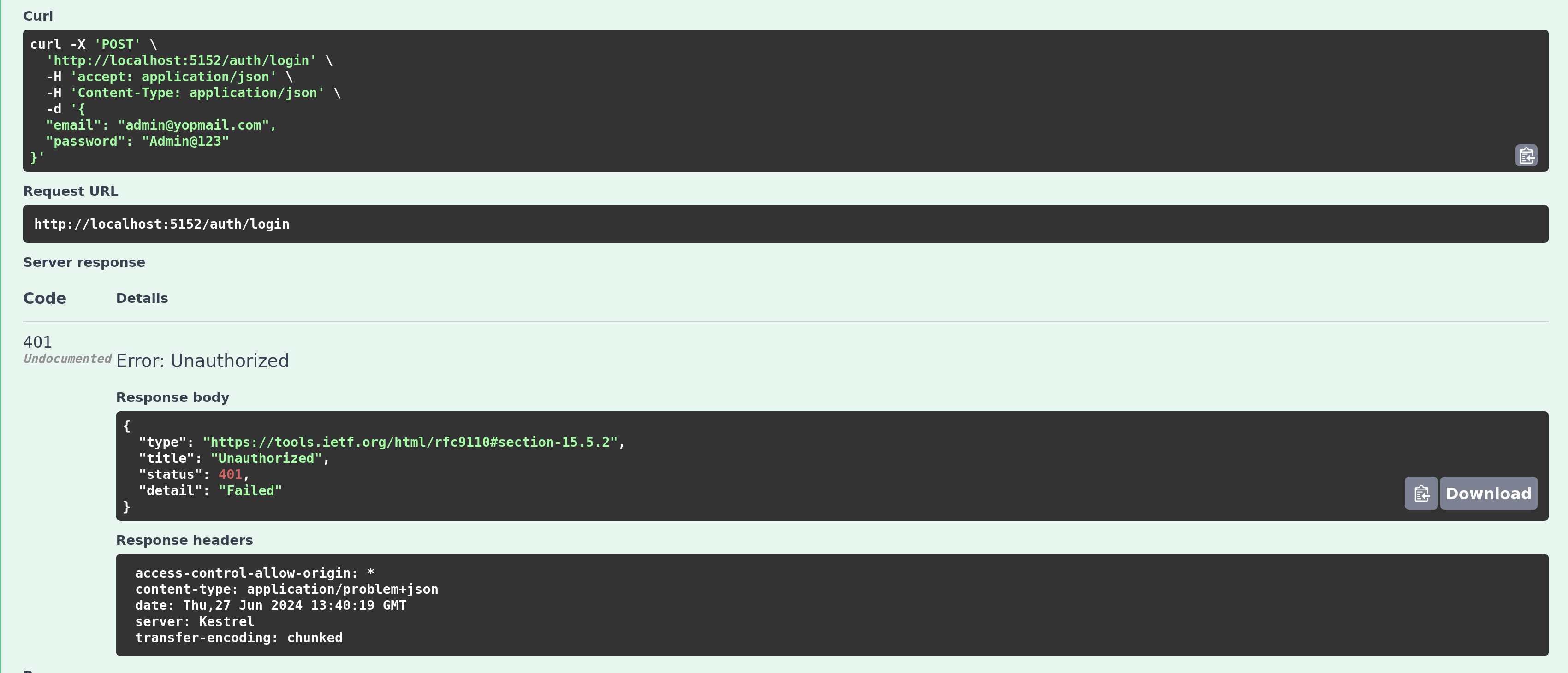 Error when login using email and password in .net identity