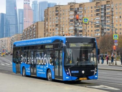 На маршрут №394, следующий через Гагаринский район, вышли электробусы