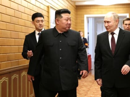 Переговоры Путина и Ким Чен Ына в широком составе продлились более 1,5 часа