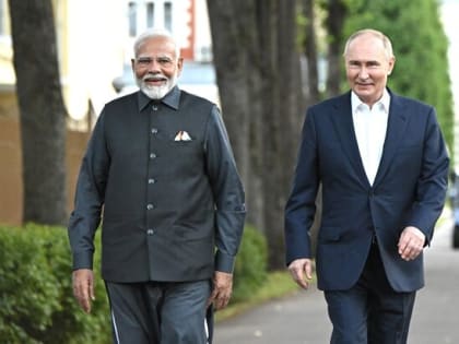 Песков заявил, что Путин и Моди конструктивно обсудили тему Украины