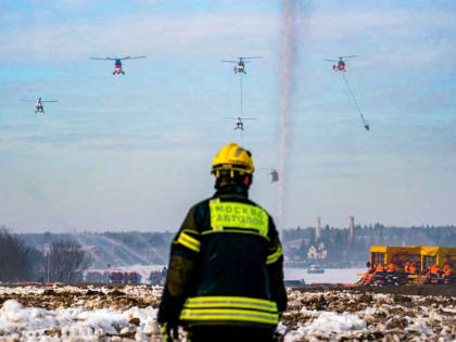Учения по предотвращению природных пожаров прошли в Москве