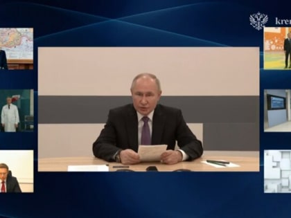 Путин открыл новые онкологические центры в трех российских регионах