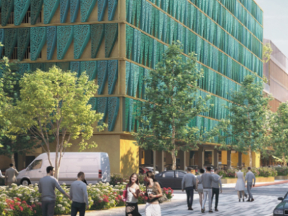 В ЖК «СберСити» появится многоуровневый паркинг с декором в виде листьев