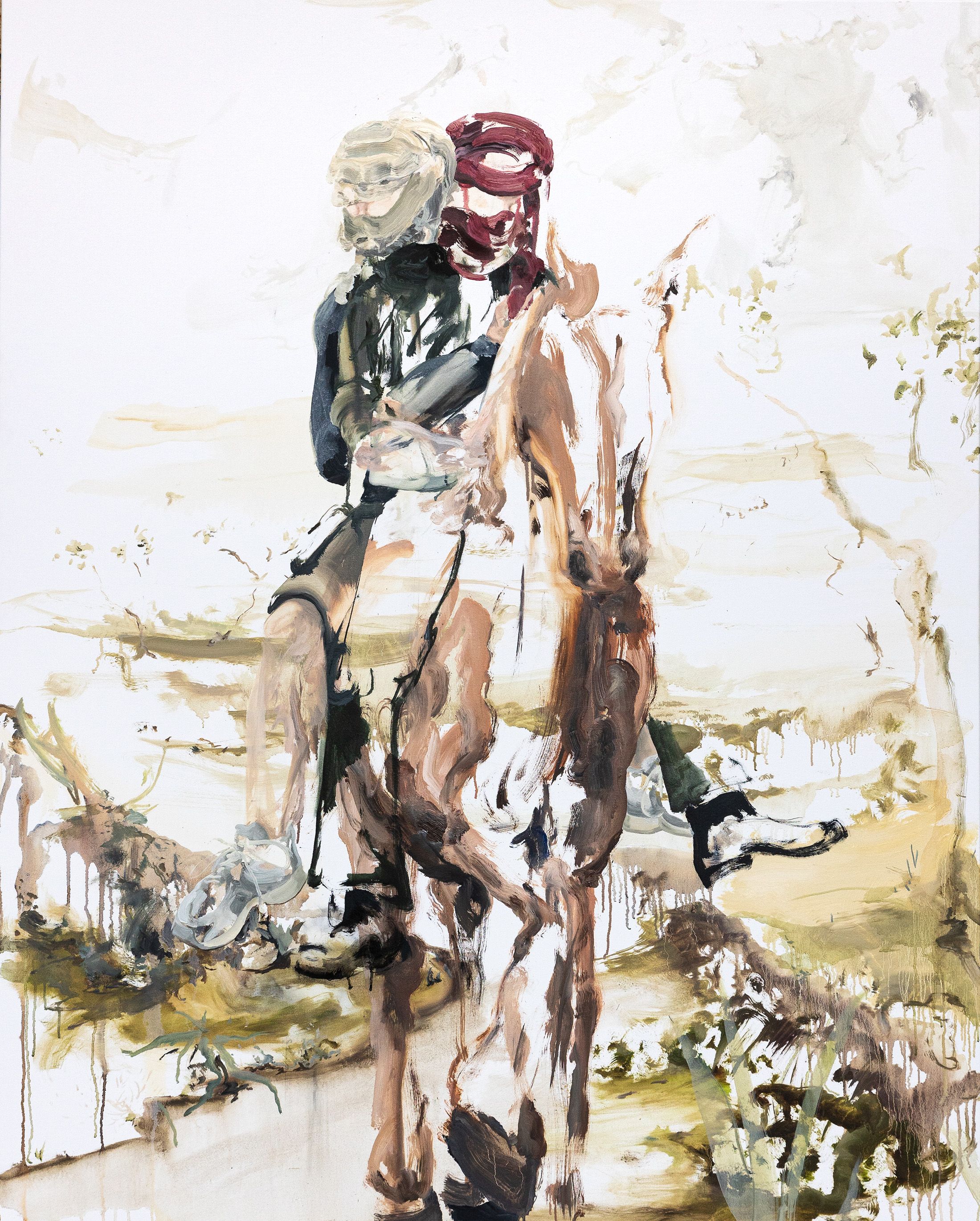 You and me, the two who masked themselves, are riding on a horse in a severe environment, who knows where it will take us to.