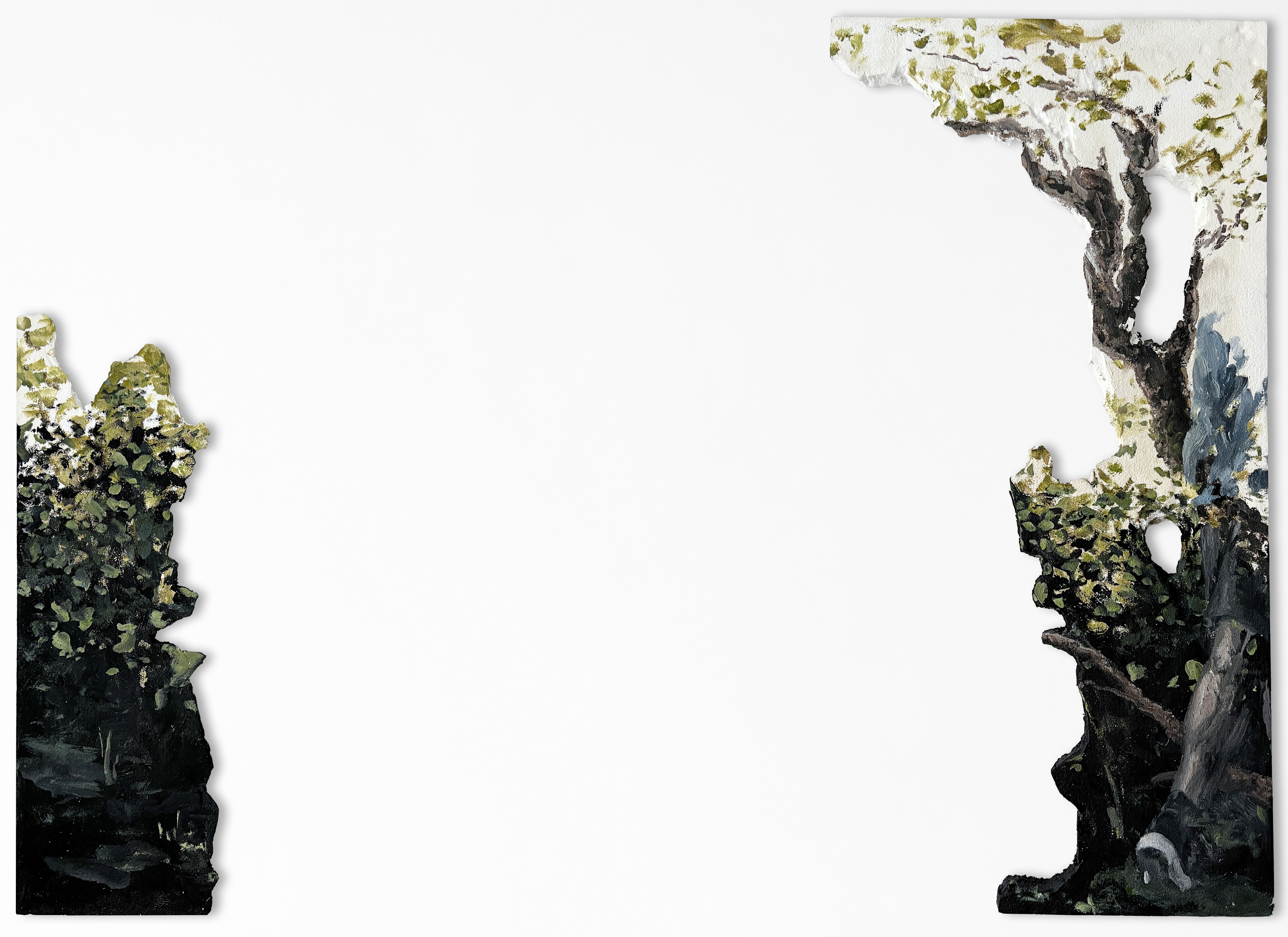 The view into a garden, size variable