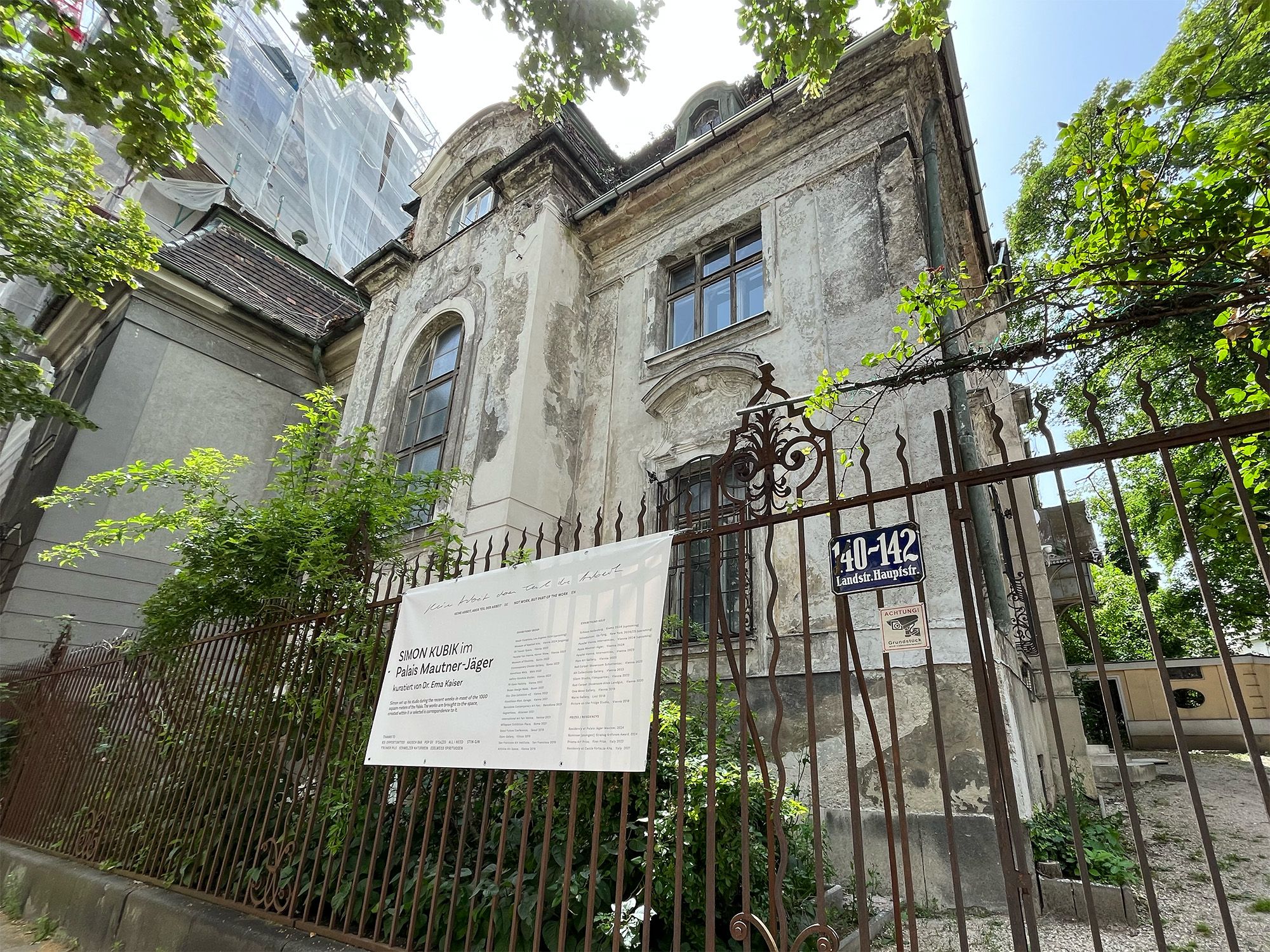 View of the Palais, entrance.