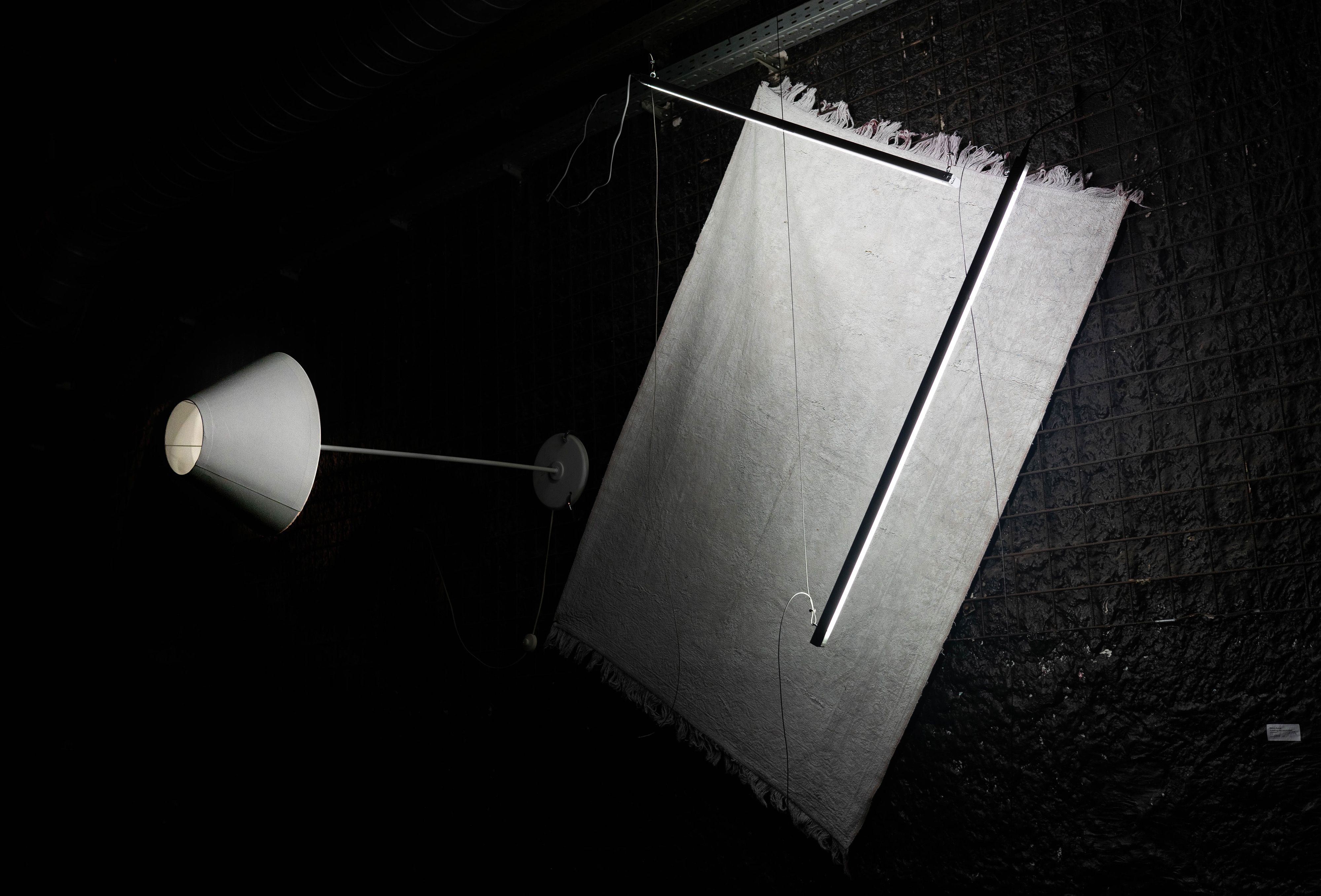 objects and white paint.