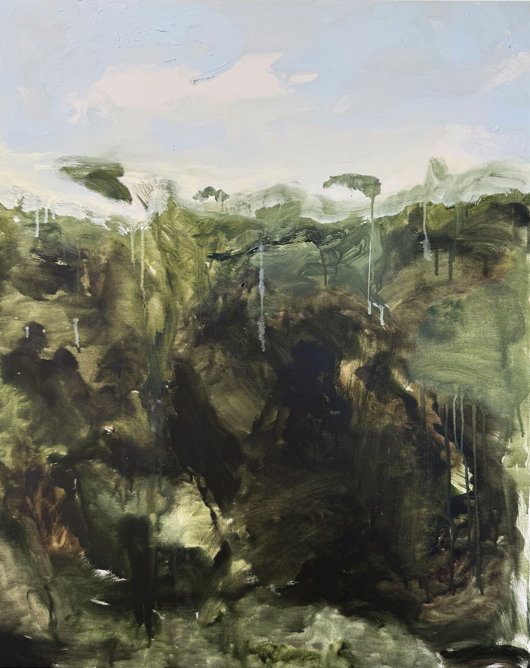 flat terrain painting by Simon Kubik, a Rothko version of nature. 