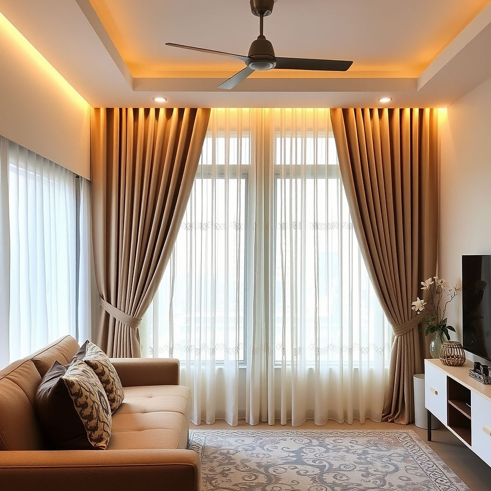 Motorised blinds in a modern corporate office