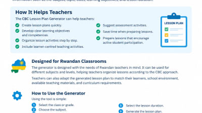 For teacher's tools (Lesson plan Generator)