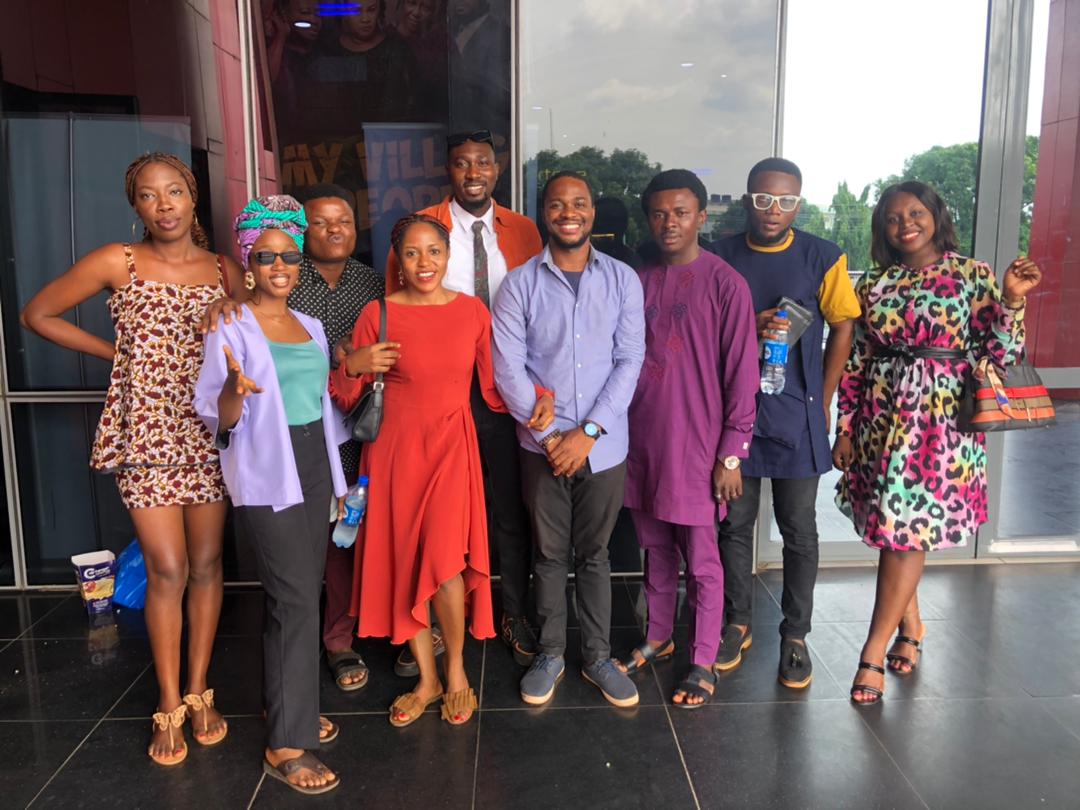 With some members of Asaba Book Club after a reading
