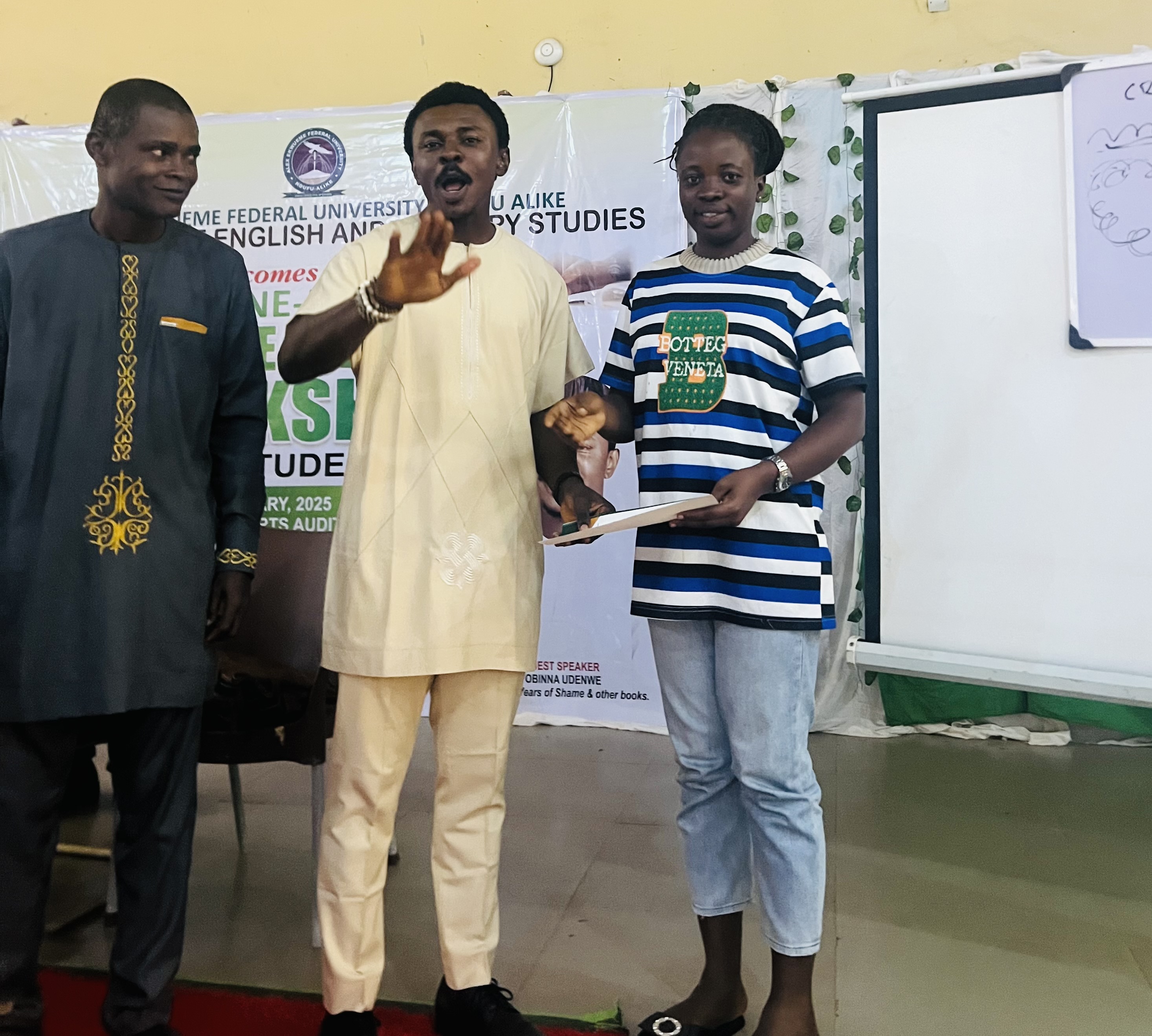 Obinna teaches creative writing — 5