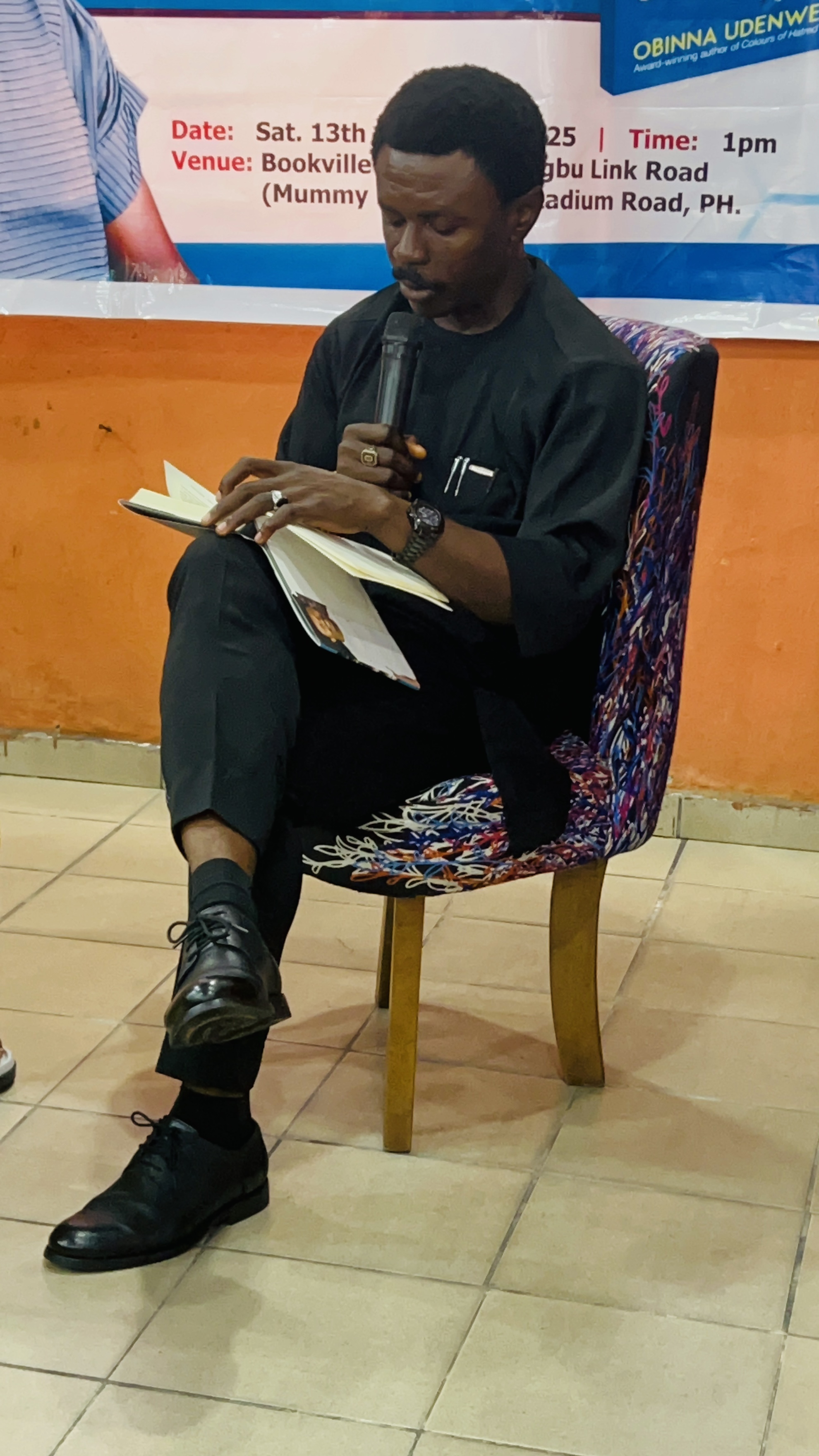 Obinna reads in Port Harcourt — 9