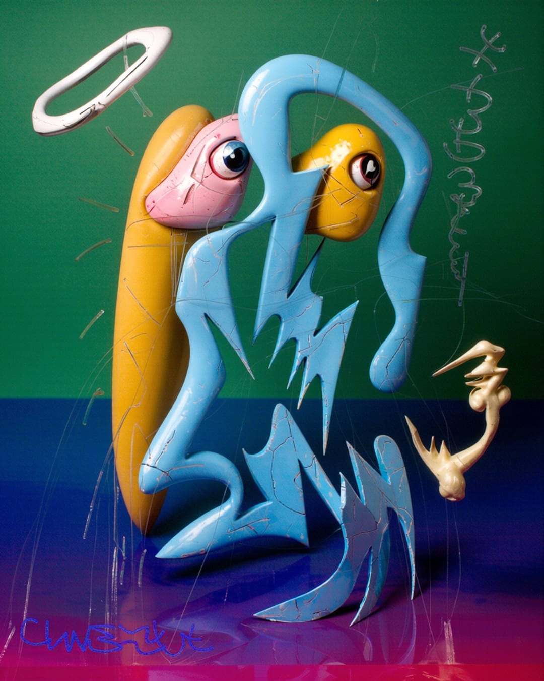 figure artwork - figure, biomorphic, vessel